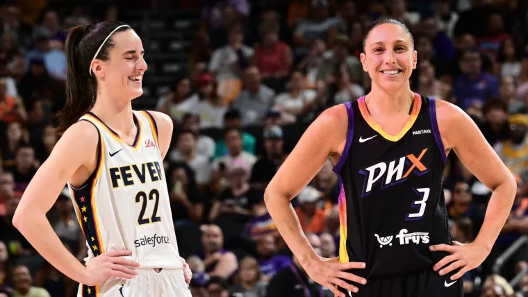 Caitlin Clark and Diana Taurasi