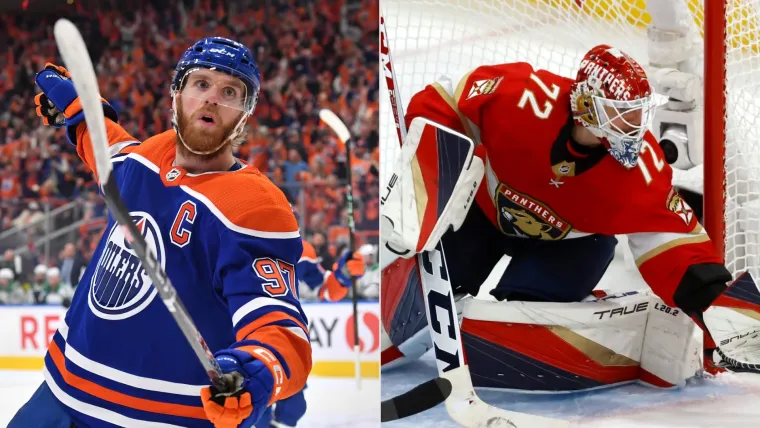 Edmonton's Connor McDavid and Florida's Sergei Bobrovsky