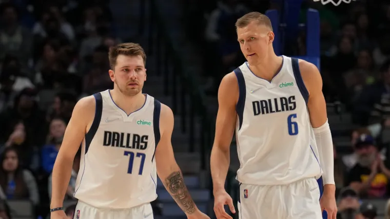 Luka Doncic and Kristaps Porzingis