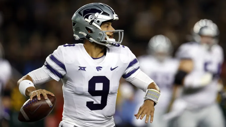 Kansas State quarterback Adrian Martinez