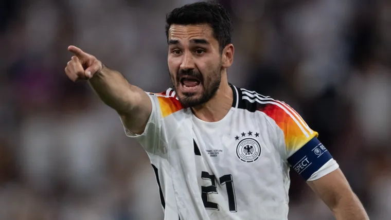 Ilkay Gundogan in action for Germany