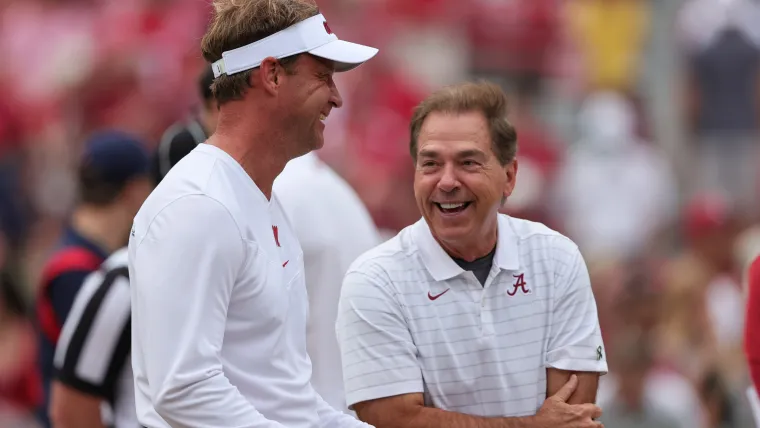 Lane Kiffin Nick Saban