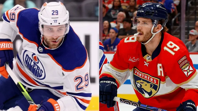 Edmonton's Leon Draisaitl and Florida's Matthew Tkachuk