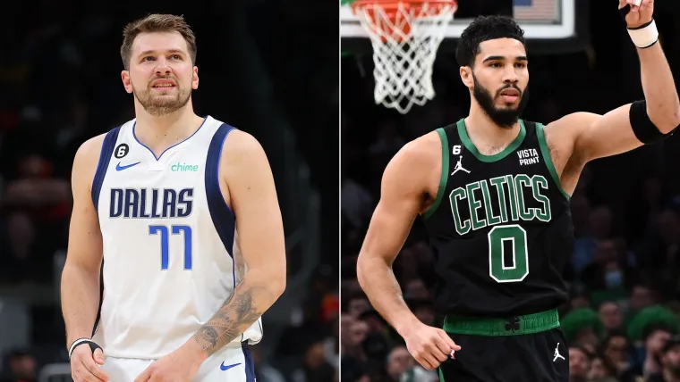 Mavericks' Luka Doncic and Celtics' Jayson Tatum