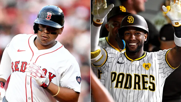 Rafael Devers and Jurickson Profar