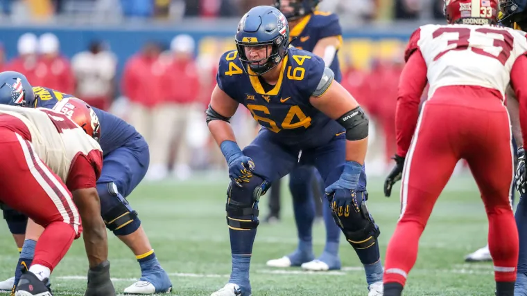 WVU offensive tackle Wyatt Milum