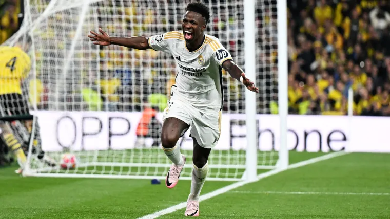 Vinicius Junior celebrates for Real Madrid