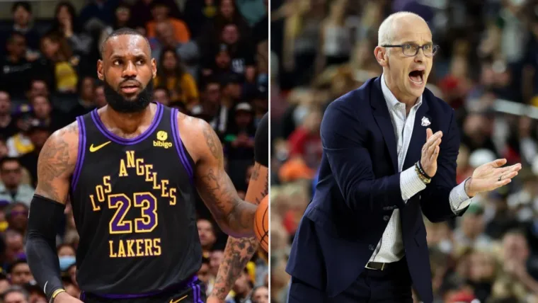 LeBron James and Dan Hurley