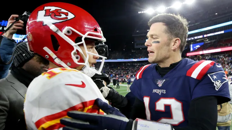 Patrick Mahomes, Tom Brady 06062024