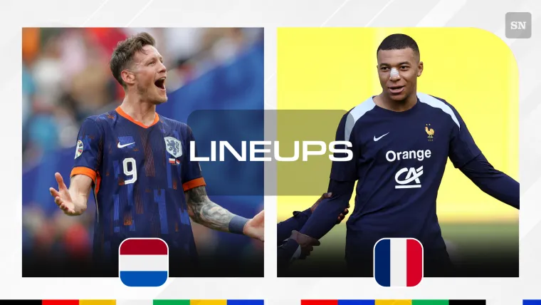 Wout Weghorst and Kylian Mbappe