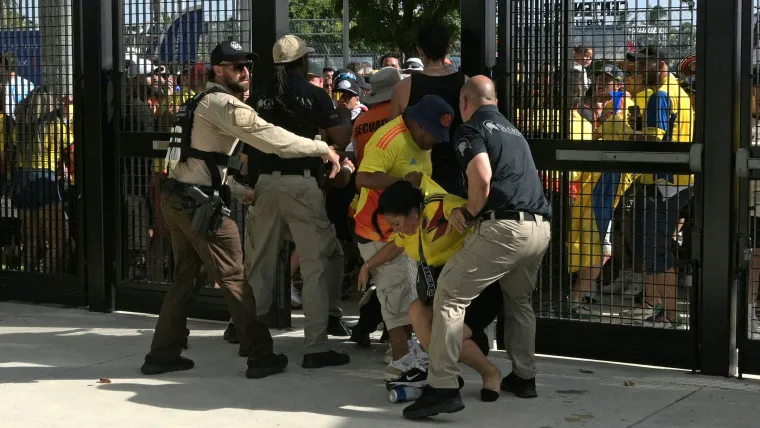 Colombia fans arrested by police Copa America 2024 