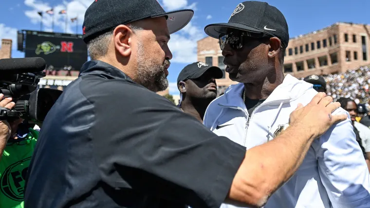 Matt Rhule and Deion Sanders