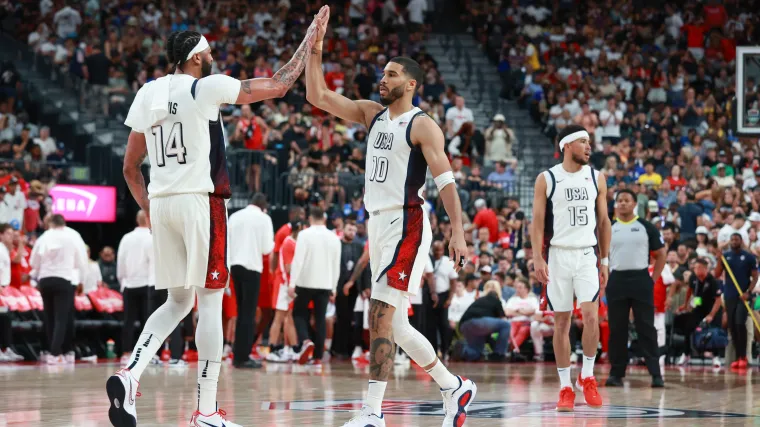 Jayson Tatum and Anthony Davis