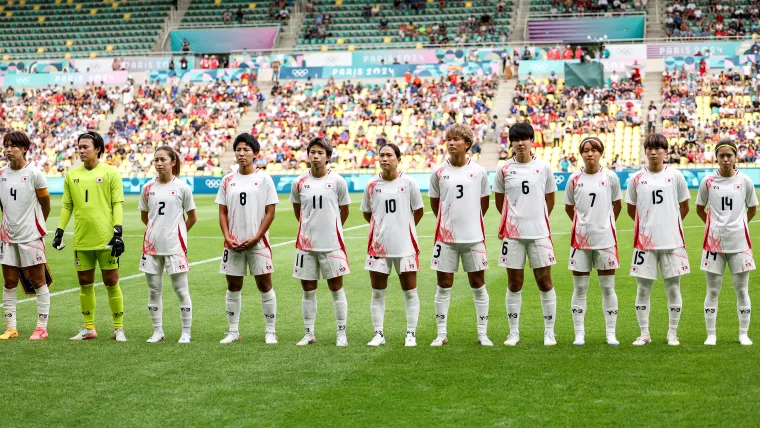 Soccer women Japan 072624 Paris Olympics team photo パリ五輪 サッカー女子日本代表