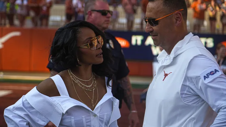 Texas football coach Steve Sarkisian and wife Loreal Sarkisian