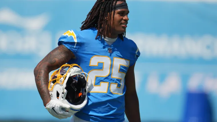 Chargers linebacker Junior Colson (25) during minicamp