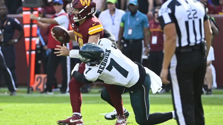 Haason Reddick sacks Sam Howell