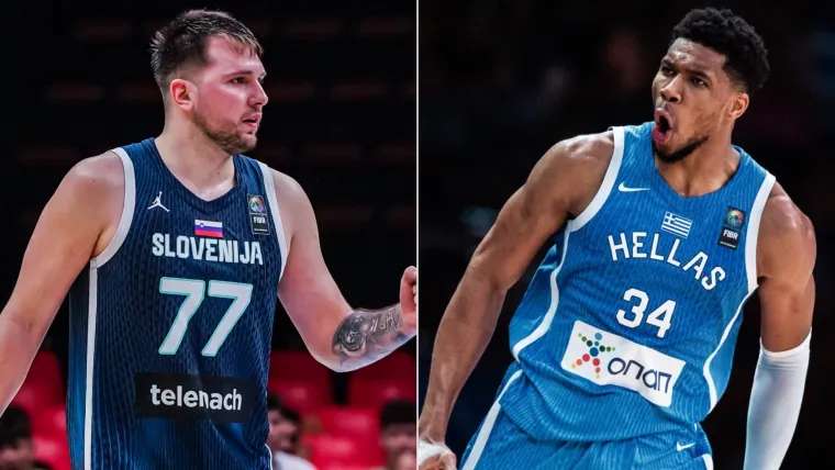 Luka Doncic Giannis Antetokounmpo Greece Slovenia