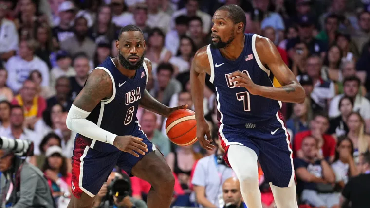 LeBron James, Kevin Durant 07282024