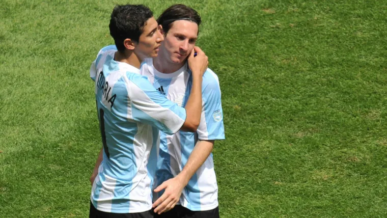 Angel Di Maria Lionel Messi