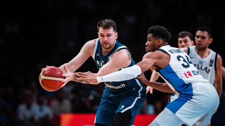 Doncic Antetokounmpo Slovenia Greece