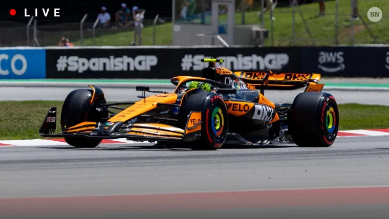 Lando Norris driving his McLaren