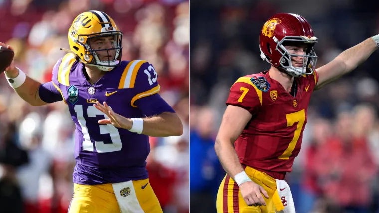 LSU's Garrett Nussmeier and USC's Miller Moss