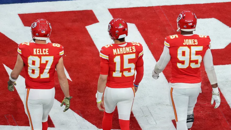 Travis Kelce, Patrick Mahomes, Chris Jones