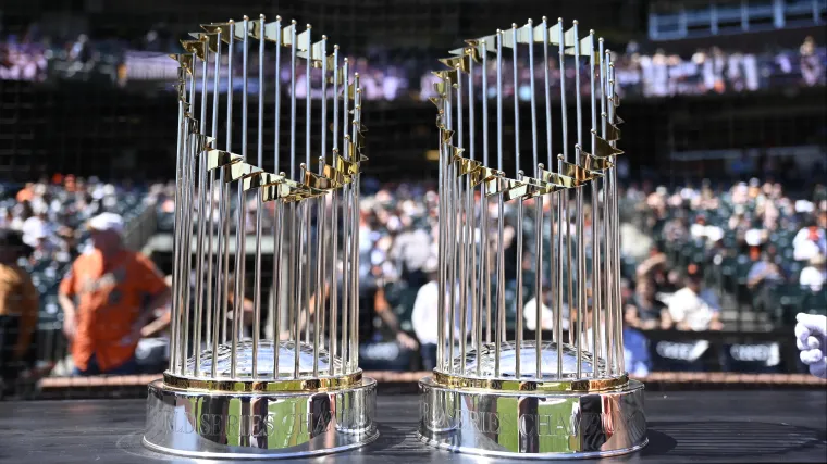 World Series trophies