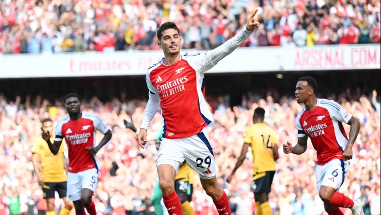 ผลบอลพรีเมียร์ลีก อาร์เซนอล สุดชิว ยิง วูล์ฟ 2-0 image