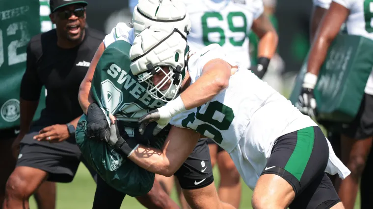 Joe Tippmann blocking drills