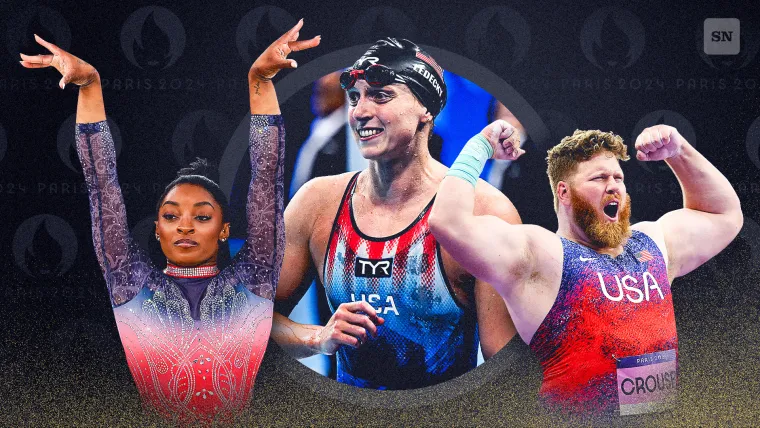 Simone Biles, Katie Ledecky, Ryan Crouser