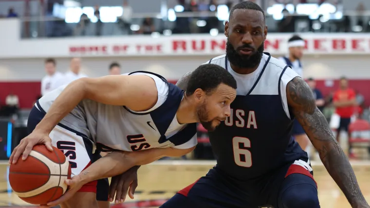 Stephen Curry and LeBron James