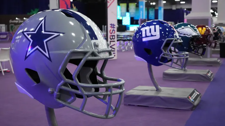 Giants Cowboys Helmet