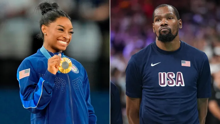 Simone Biles, Kevin Durant 08012024