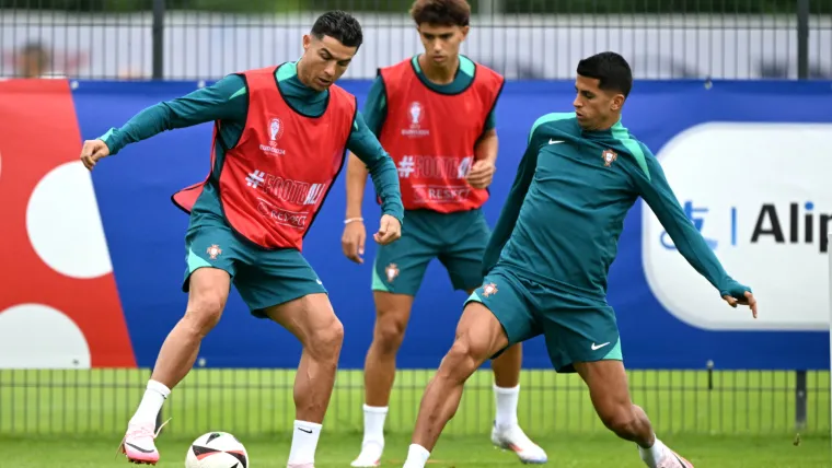 Cristiano Ronaldo and Joao Cancelo