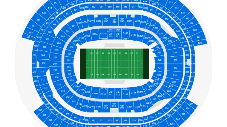 Sofi Stadium seating chart