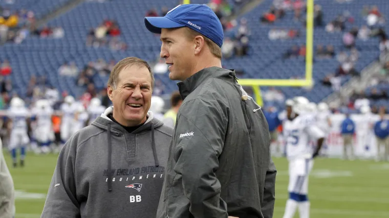 Bill Belichick and Peyton Manning