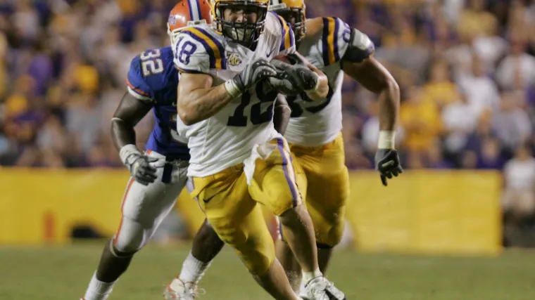 LSU's Jacob Hester vs Florida Gators in Tiger Stadium