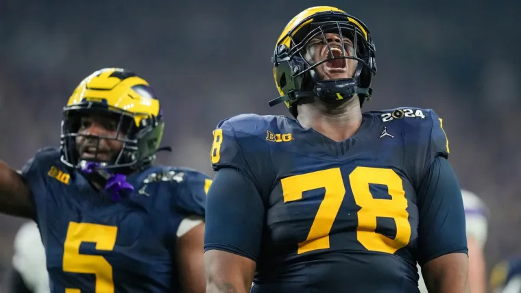 Michigan defensive lineman Kenneth Grant