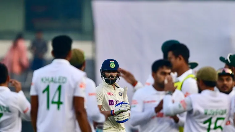 Virat Kohli dismissed vs Bangladesh in Test series