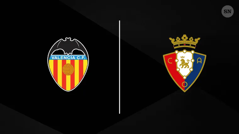 Escudos de Valencia e Osasuna