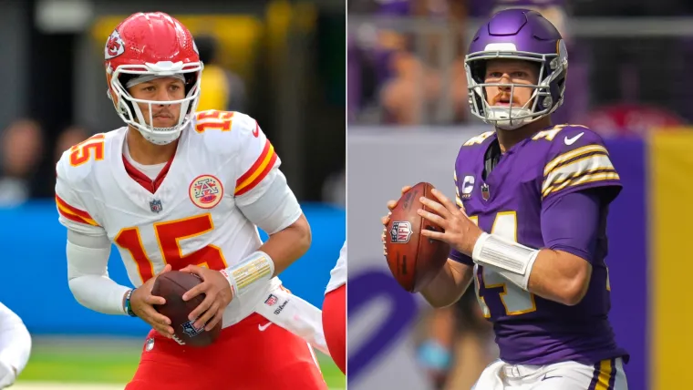 Patrick Mahomes, Sam Darnold 10022024