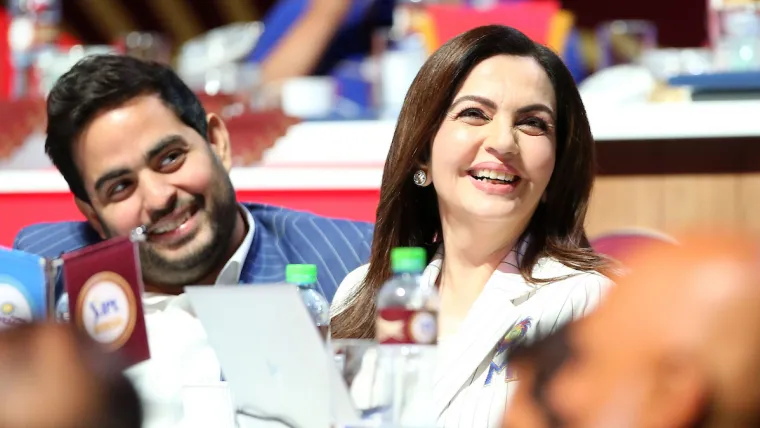 Akash and Nita Ambani