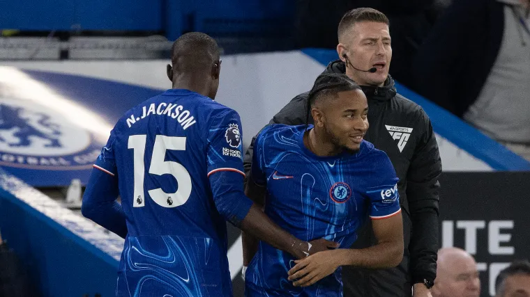 Nicolas Jackson and Christopher Nkunku of Chelsea