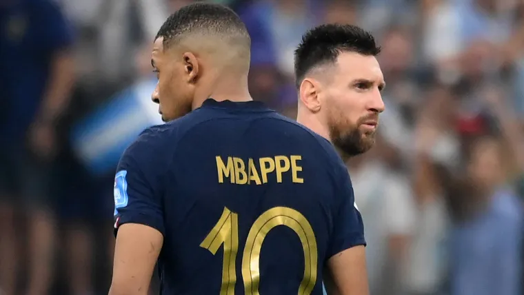 Lionel Messi Kylian Mbappe Mundial Qatar 2022