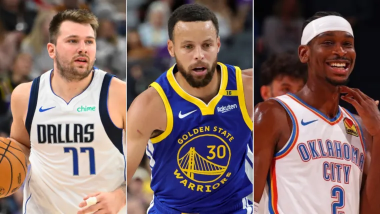 Luka Doncic, Steph Curry, and Shai Gilgeous-Alexander