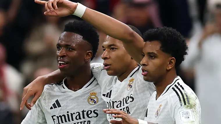 Vinicius Junior, Kylian Mbappe and Rodrygo