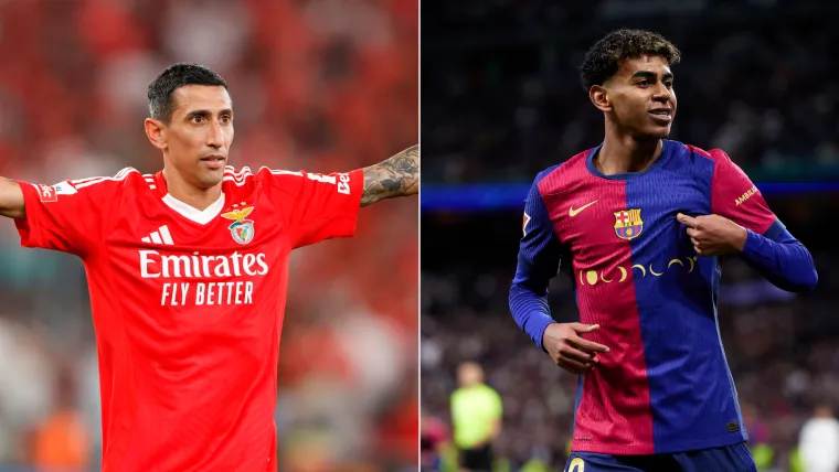 Angel di Maria Lamine Yamal Benfica Barcelona