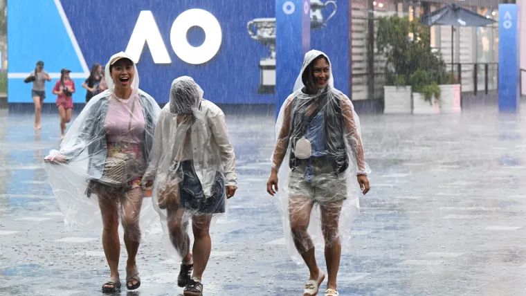 Australian Open rain